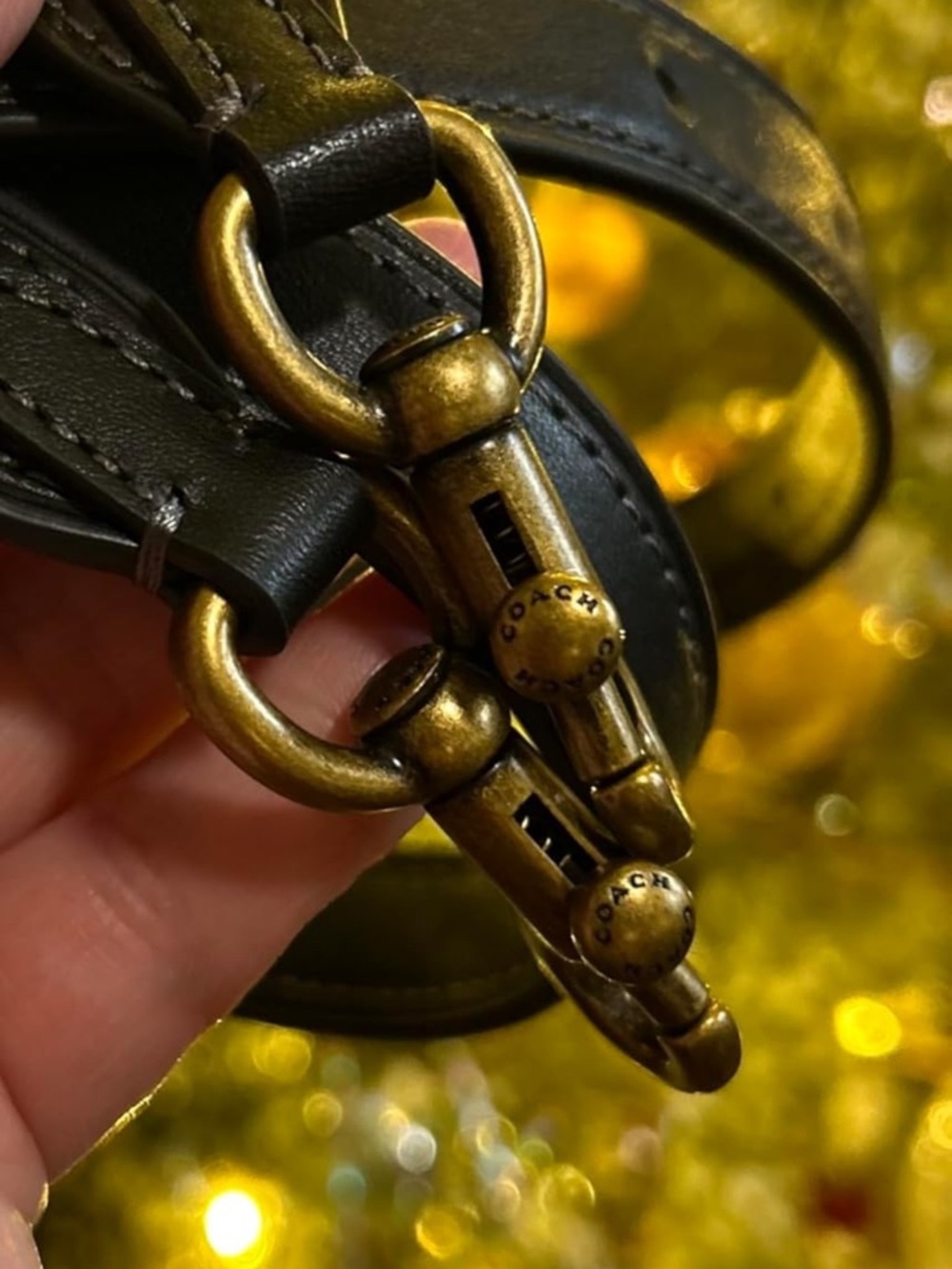 Coach Black Pebble Leather Soft Empire Carryall 21 - New - Picture 11 of 12